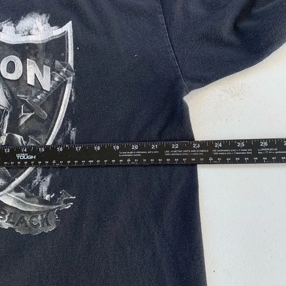 Vintage Y2K Raiders One Nation Silver Black Amari Cooper ,Derek Carr Shirt XL - Picture 6 of 7